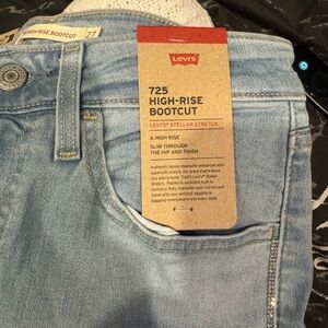 Levi's Light Blue High-Rise Bootcut Jeans